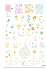 Feeling Vine (CjS-235) Steel Nail Art Stamping Plate (14cm x 9cm)