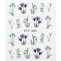 Flower Water Decal STZ-686