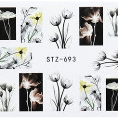 Flower Water Decal STZ-693