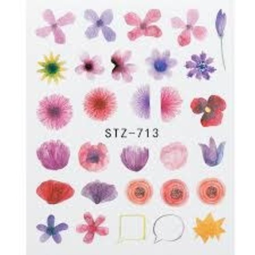 Flower Water Decal STZ-713