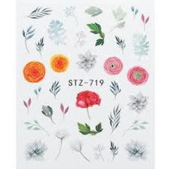 Water Decal Flower STZ-719