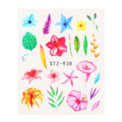 Water Decal Flower STZ-938