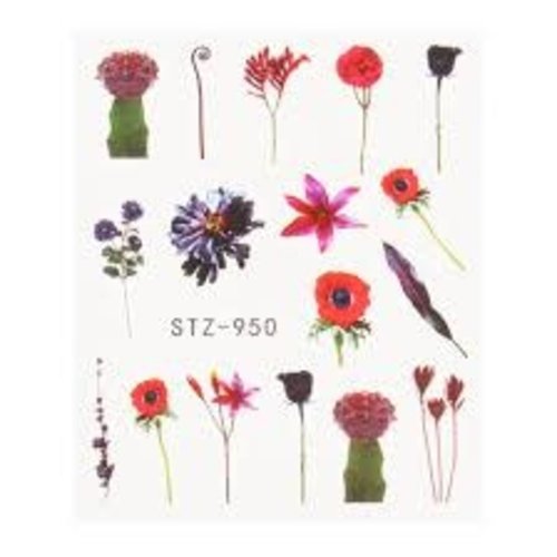 Water Decal Flower STZ-950