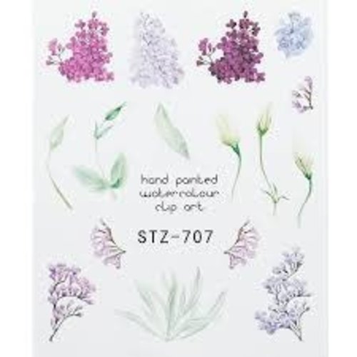 Water Decal Flower STZ-707