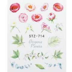Water Decal Flower STZ-714