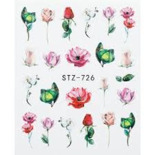 Water Decal Flower STZ-726