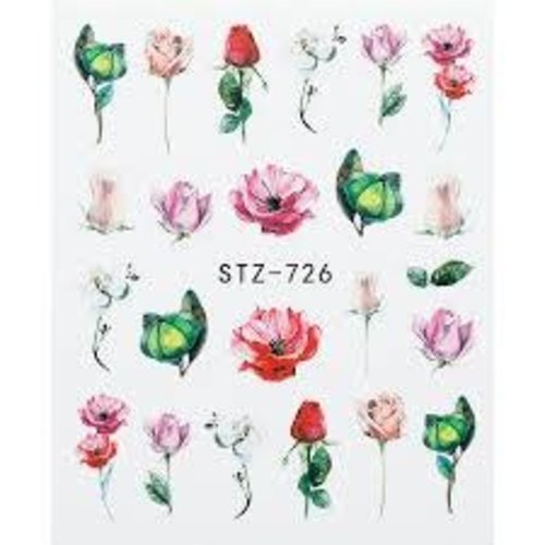 Flower Water Decals STZ-726