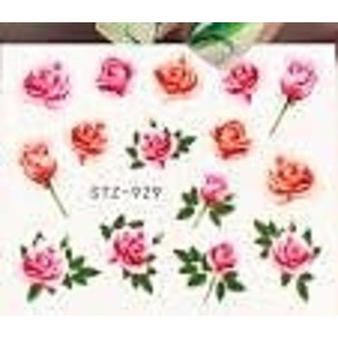 Water Decal Rose Flower STZ-929