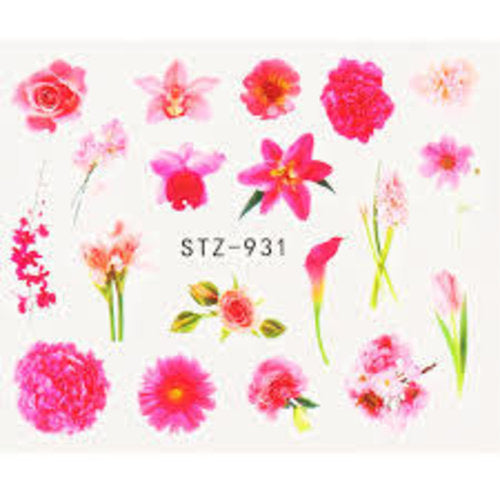 Flower Water Decals STZ-931