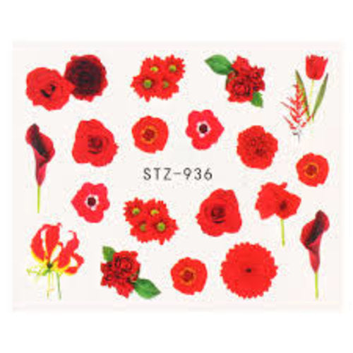 Flower Water Decals STZ-936