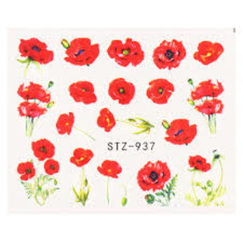 Flower Water Decals STZ-937