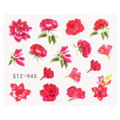 Water Decal Rose Flower STZ-945