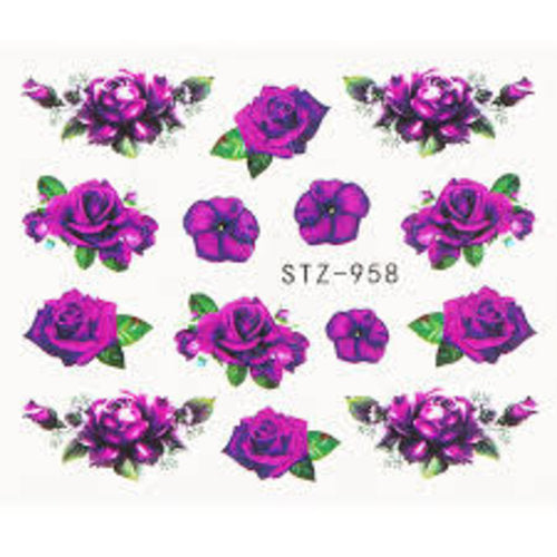 Flower Water Decals STZ-958