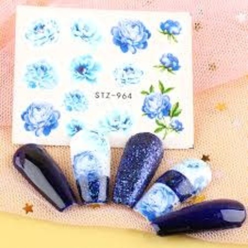 Flower water decals STZ-964