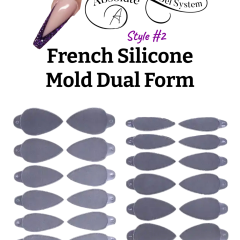 Français (Style #2) Moule en silicone double forme