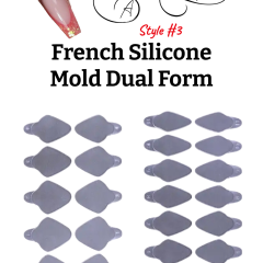 Français (Style #3) Moule en silicone double forme