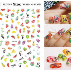 Fruit & ice cream stickers WG009