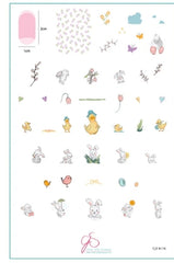 Fuzzy Easter (CjSH-76) Steel Nail Art Stamping Plate