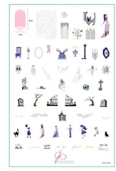 Give Me Chills (CjSH-69) Steel Nail Art Stamping Plate