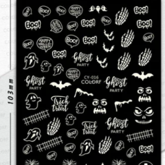 Glow in the Dark halloween stickers  CY016