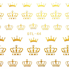 Gold Crown Stickers DTL44