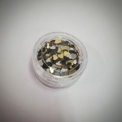 Gold & Silver Heart Confetti