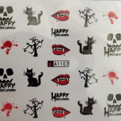 Water Decal Blood Halloween A1107