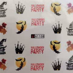 Décalcomanie à l’eau d’Halloween A1108