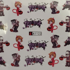 Water Decal Devil Halloween A1122