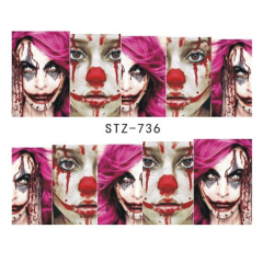 Water Decal Clown Halloween STZ-736
