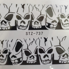 Water Decal Skull Halloween STZ-737