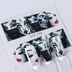 Water Decal Faces Halloween STZ-738