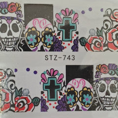 Water Decal day of the dead Halloween STZ-743