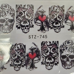 Water Decal Skull Halloween STZ-745