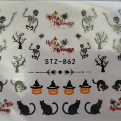 Halloween Water Decal STZ-862