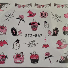 Halloween Water Decal STZ-867