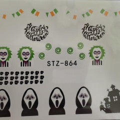 Halloween Water Decal STZ 864