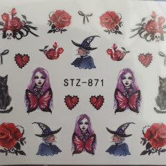 Halloween Water Decal STZ 871