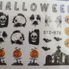 Halloween Water Decal STZ 878