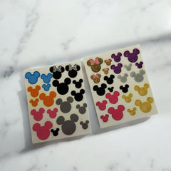 Water Decal Mickey/ Minnie 2pc small