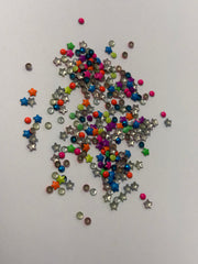 Metal Charms Mix Circles/ Stars