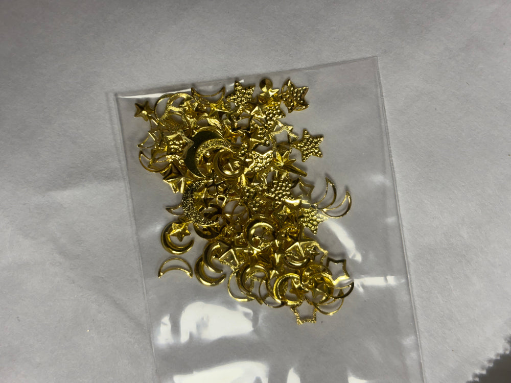Metal Charms Mix Moons/ Stars