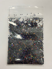 Packaged Glitter Black Cat