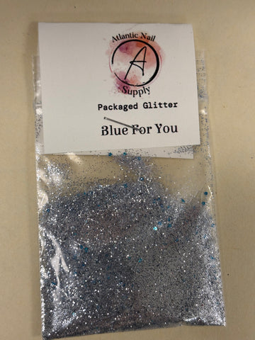 Pre Packaged Glitter- Blue For You