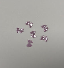 Purple Bow Charms 5mm (Plastic)