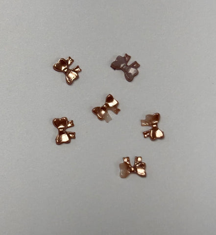 Brown Bow Charms 5mm (Plastic)