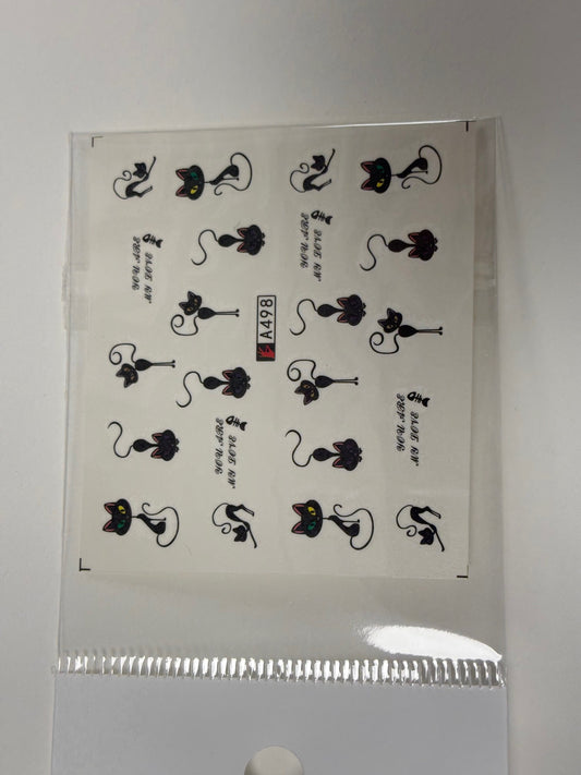 Water Decal Cat A498