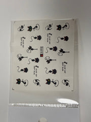 Décalcomanies eau de chat