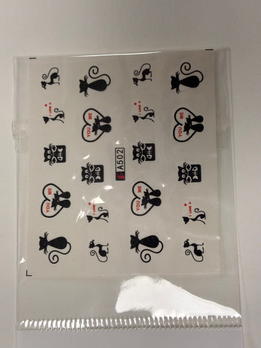 Water Decal Cat A502