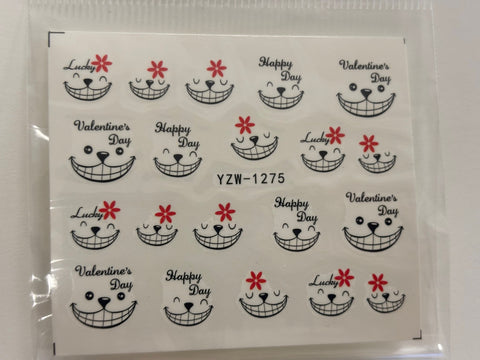 Water Decal Valentine's YZW- 1275